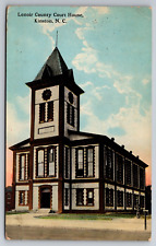 Lenoir County Court House Kinston North Carolina NC 1914 Postcard picture