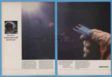 1987 Solar cell spacecraft Boeing Dr Walter Devaney space travel NASA print ad picture