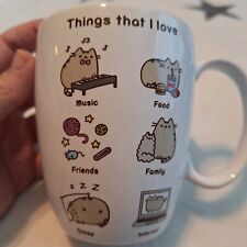 Pusheen The Cat Ceramic Mug “Things That I Love” By Our Name Is Mud Coffee Tea picture