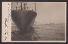 c 1912 RPPC Postcard Destroyer USS TRIPPE DD-33 at Hampton Roads picture