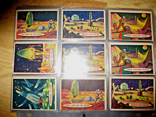 (9) 1957 TOPPS SPACE CARDS -SUBJECT MOON #30, #31, #33, #34, #35~ALL EXCELLENT picture
