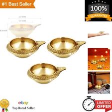 Intricately Crafted Kuber Diya Set of 3 - Symbol of Wealth and Prosperity picture
