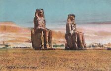 Postcard Colossi of Memnon Thebes Egypt picture