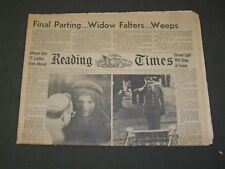 1963 NOV 26 READING (PA) TIMES NEWSPAPER - JOHN F. KENNEDY FUNERAL - NP 3318 picture