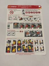 Thai VietJet Airlines Airbus  A320-200 214 Safety Card Instructions. picture