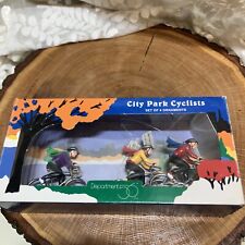 City Park  Cyclists Ornaments Set Of 3 Dept 56 Missing One picture