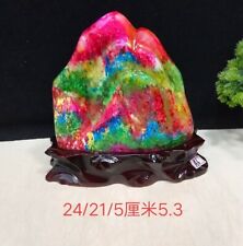 Top Natural Seven Colors Jade Quartz raw stone ornaments - Viewing 2.65kg  A11 picture