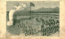 1882 White Baker Equatorial Africa Army Expedition Antique Engraving picture