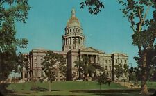  Vtg Postcard Colorado State Capitol Overlooking The Civic Center Denver Colo. picture