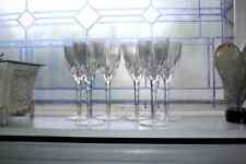 6 Vintage Mikasa Apollo Crystal Wine or Water Glasses picture