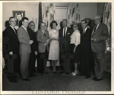 1963 Press Photo Business awards employees for longevity in Albany, New York picture