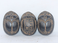 3 RARE ANCIENT EGYPTIAN KINGDOM ANTIQUE PHARAONIC SCARAB Carved EGYCOM picture