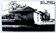 c1960's MSTL Depot Dayton Iowa Vintage Train Depot Station RPPC Photo Postcard picture