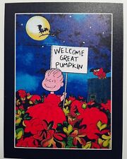 Peanuts Halloween Magnet ☆Welcome Great Pumpkin 3.5X4.5 inches large  picture