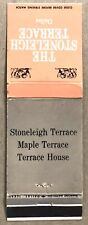 Vintage Front 20 Strike Matchbook Cover - The Stoneleigh Terrace Dallas, TX picture