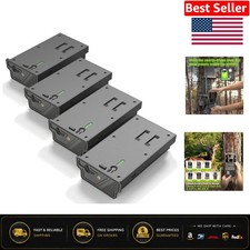 Reliable 4 Pack Lipo Lithium Batteries with Upgraded Solar System for Filming picture