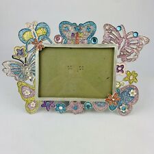 Vintage Y2K Photo Picture Frame Glitter Sparkle Butterfly Claires 90s BFF Gift picture