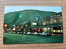 Jackson WY., at Night, Chrome Postcard, Unposted, Circa 1960s, NOS picture