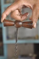 Vintage Wooden & Iron Handcrafted Unique Victorian Cork Screw / Opener , England picture