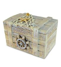 CoTa Global Vintage Wooden Trinket Box - Handcrafted Nautical Keepsake Storag... picture