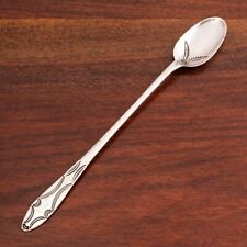UITA 22 NATIVE AMERICAN STERLING SILVER ICED TEA SPOON TRIBAL STAMPWORK picture