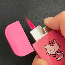 New Hello Kitty Pink Flame Lighter Ultra Thin Sparkly Case Cute Gift Valentines picture