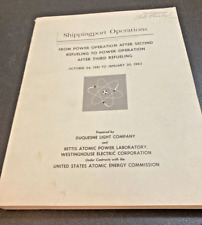 Shippingport Atomic Power Station Operation 1961-63 Book Duquesne Light History picture