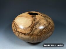English Walnut G+ Hollow vase #15537 made by Smithsonian Artist, David Walsh. picture