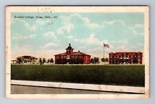 Tulsa OK-Oklahoma, Kendall College, Antique, Vintage c1926 Souvenir Postcard picture