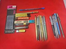 Vintage Mechanical Pencil And Pens ,12k Filled Cross,Parker,Sheaffer,Ink, lead,E picture