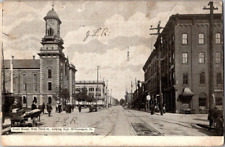 1909. WILLIAMSPORT, PA. COURT HOUSE. WEST THIRD ST.  POSTCARD QQ17 picture