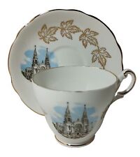 Royal Darwood Notre Dame Roman Catholic Cathedral Teacup And Saucer Gold Trim picture