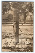 c1910's Old Town Pump Lancaster New York NY RPPC Photo Posted Antique Postcard picture