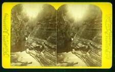 a605, W.T. Purviance Stereoview, # -, Au Sable Chasm - The Long Gallery, c1870's picture