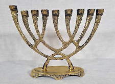 Vintage Solid Brass Wainberg Menorah - Good condition. picture