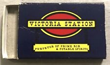 Vintage Empty Matchbook Box Cover - Victoria Station Restaurant    F picture