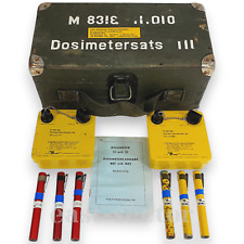 BENDIX USA Dosimeter Set Counter Radiation Detector Geiger Meter Swedish Army picture