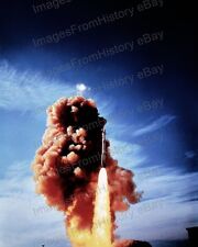 8x10 Print Launched Nike Zeus Surface to Air Missile #5502222 picture