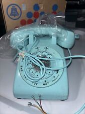 Vintage Bell Systems Western Electric Aqua Blue Model 500DR Rotary Telephone NOS picture