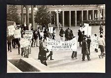 1974 Labor Party Anti-Racism Protest Boston MA City Hall Louise Hicks VTG Photo picture