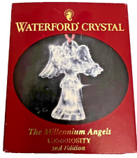 VTG Waterford Crystal The Millennium Angels “Generosity” Tree Ornament, In Box picture