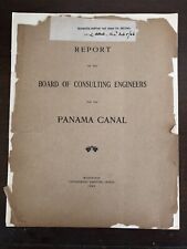 Panama Canal Report & President Message (1906) Antique Consulting Engineering picture