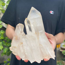 4.6lb Natural Clear White Quartz Crystal Cluster Rough Healing Specimen picture