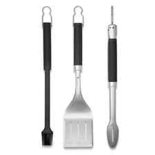 NEW 3pc Precision Grill Tool Set Black US picture