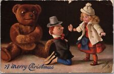 Vintage 1910 Tuck's Oilette MERRY CHRISTMAS Postcard 