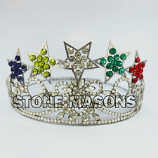 Masonic 5Star OES Crown T Style Best Quality Silver Tone Masonic Regalia Crown picture