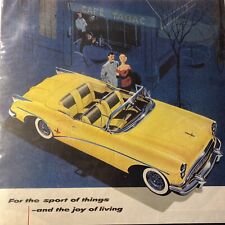 VTG 1954 Buick SKYLARK Yellow Convertible V8 Power 10x13 print ad Joy If Living picture