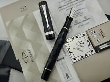PARKER Duofold Centennial Black DNA Limited Edition Fountain Pen 430/1088 M Nib picture