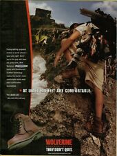 2002 Wolverine Boots & Shoes Exotic Places Climbing Comfortable Vintage Print Ad picture