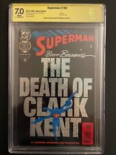 Superman 100 CBCS 7 Breeding Sig Foil Cover Anniversary High Grade DC ST2-109 picture